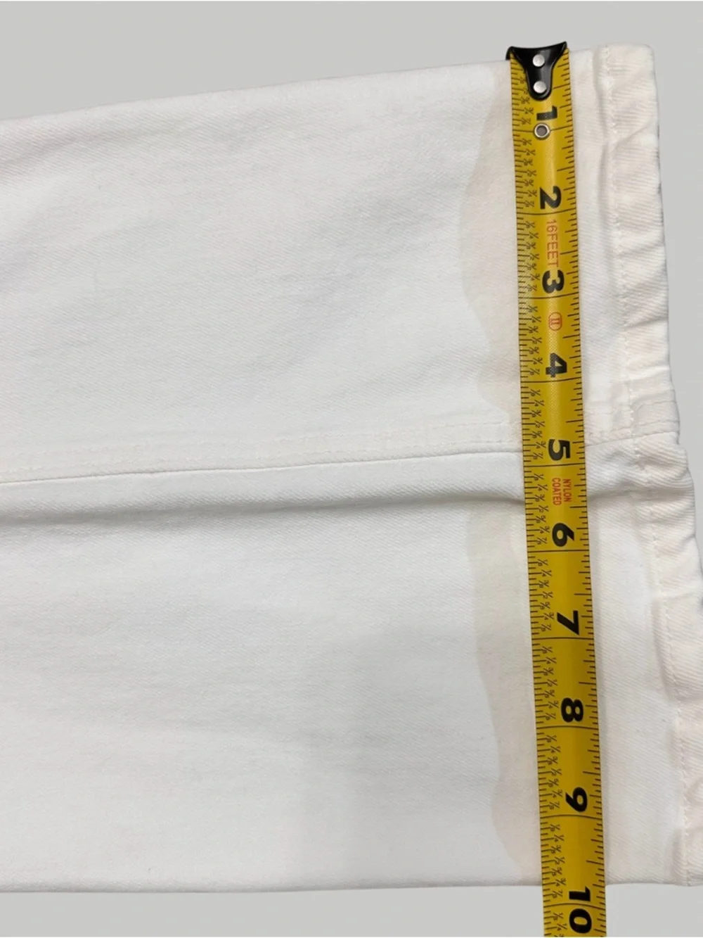 SPRWMN White High Rise Micro Flare Denim SZ 31 Designer Quiet Luxury NWT